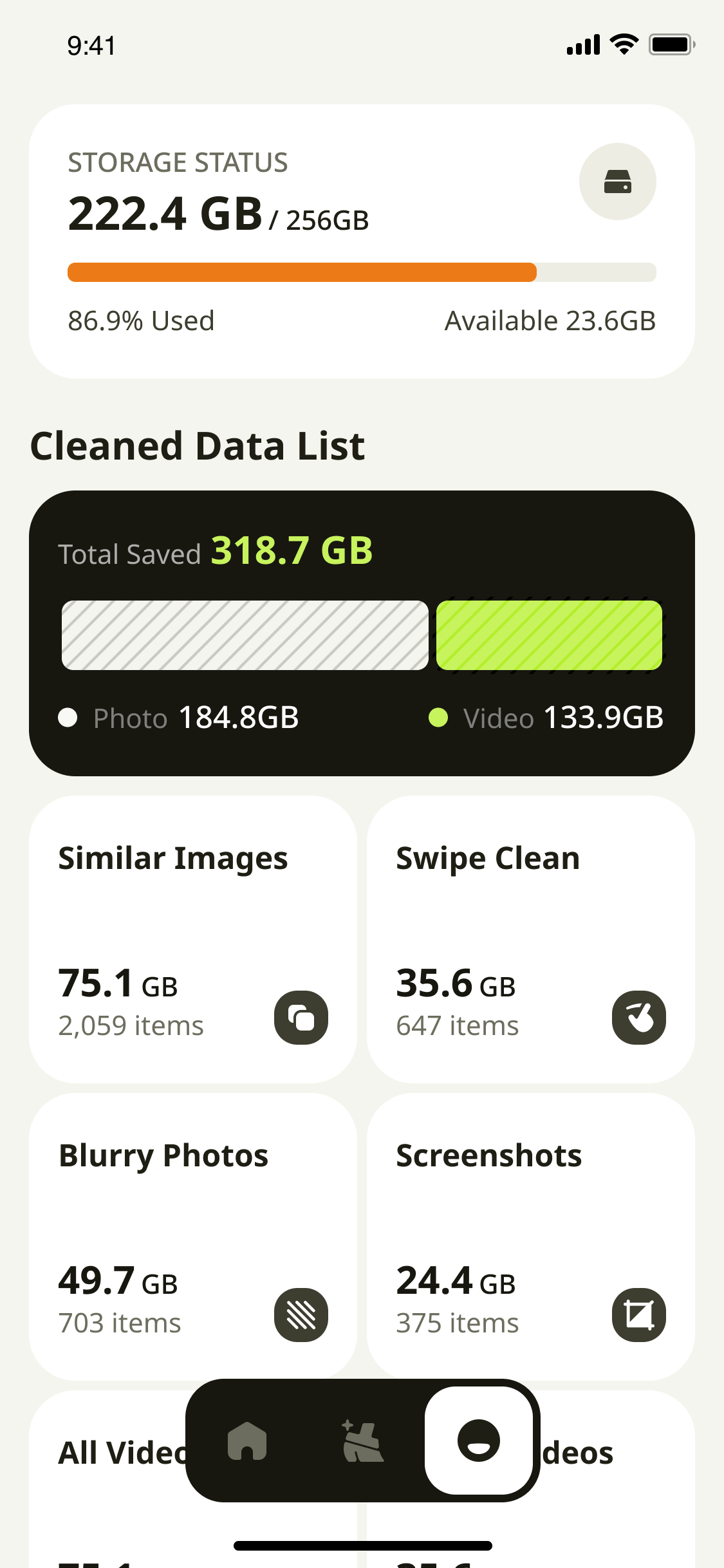Nebula AI Clean cleaned data list